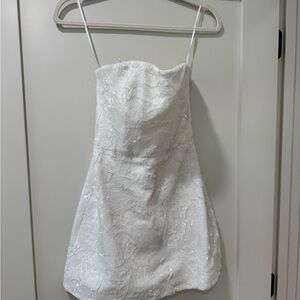 Helsi White Strapless Dress size xs